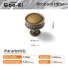 Goo-Ki Antique Brass Weave Cabinet Knobs for Kitchen Zinc Alloy