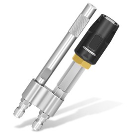 M5 Twist Nozzle,3-7 GPM Two-in-one Adjustable Downstream Soft Wash Nozzle,1/4" Quick Connect, High Reach Spray Nozzle,Adjustable Shooter Tips