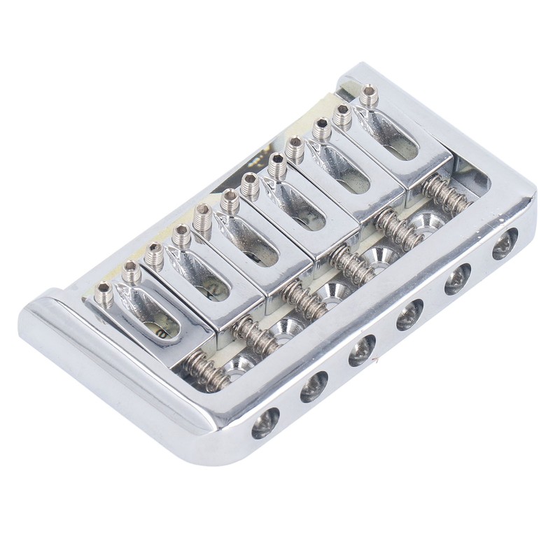 Hardtail Bridge with Saddles Metal 6 String Fixed Replacement for