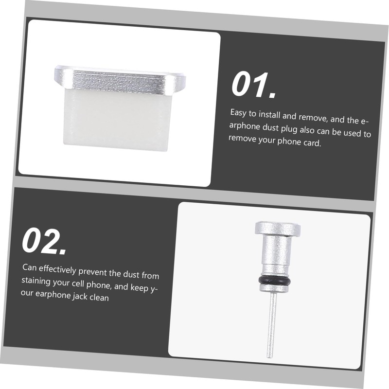 Operitacx 2 Pairs Type C Dust Plugs for Charging Port