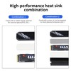 YACSEJAO M.2 2280 SSD heatsink M.2 Heatsink NVMe Cooler with