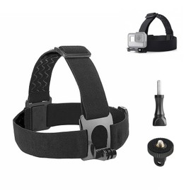 JINGCHEN Basic Camera Accessories Head Strap for GoPro Waterproof One Size Fits Most Insta360/AKASO/OSMO Action Camera Head Mount Strap