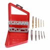 Left Handed Drill Bits for Metal, 10PCS Screw Extractor and