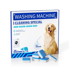 PAPAROTTY Washing Machine Cleaner Tablets - 24 Pack (12 Month Supply) | HE Compatible for Top & Front Load Washers | Pet-Safe Formula Eliminates Odors, Lint & Detergent Buildup