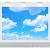RUINI Blue Sky White Clouds Scene Photo Background Sunshine Sky