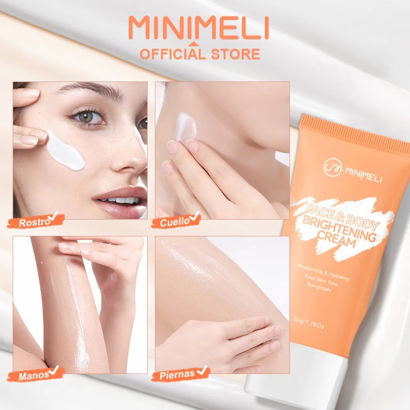 Minimeli Crema Iluminadora Para Rostro Y Cuerpo, Hidratante