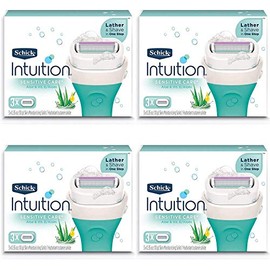 NEW Schick Intuition Sensitive Care Moisturizing Razor Blade Refills for Women with Natural Aloe 12 Count