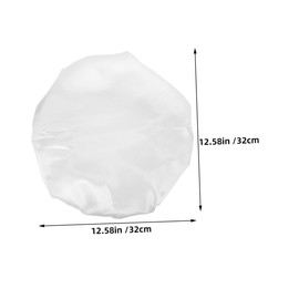 TOVINANNA 2pcs Shower Cap Hair Protection Bath Caps Shower Hair Cap Shower Bonnet Washable Bath Hat Bathroom Cap Reusable Hair Cap Elastic Shower Hats Bathing Caps Fiber White