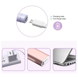 LED Ear Pick Spoon, Kids Ear Wax Removal Spoon, USB Rechargeable Flashlight Round Tip LED Ear Pick Spoon LED Ear Spoon Scrubs and Body Treatments