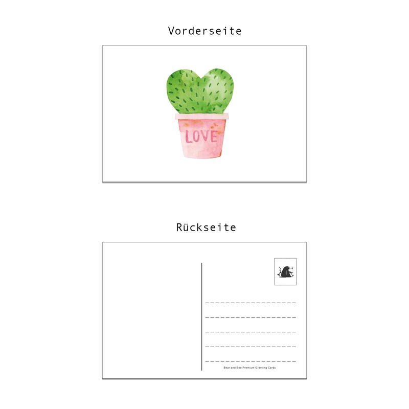 Liebe in Aquarellen - Postcards Wedding for 52 Weeks -
