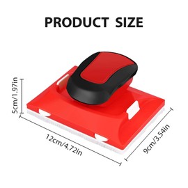 HAPPOW Paint Edger Tool with Padded Nylon Bristles - Professional Edge Trimmer for Walls & Ceilings, No-Drip Paint Pad with Comfort Grip for Perfect Cutting Lines