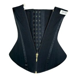 Cinturilla Colombiana Premium Doble Cierre, Faja Kisha. Color Negro Talla XXS