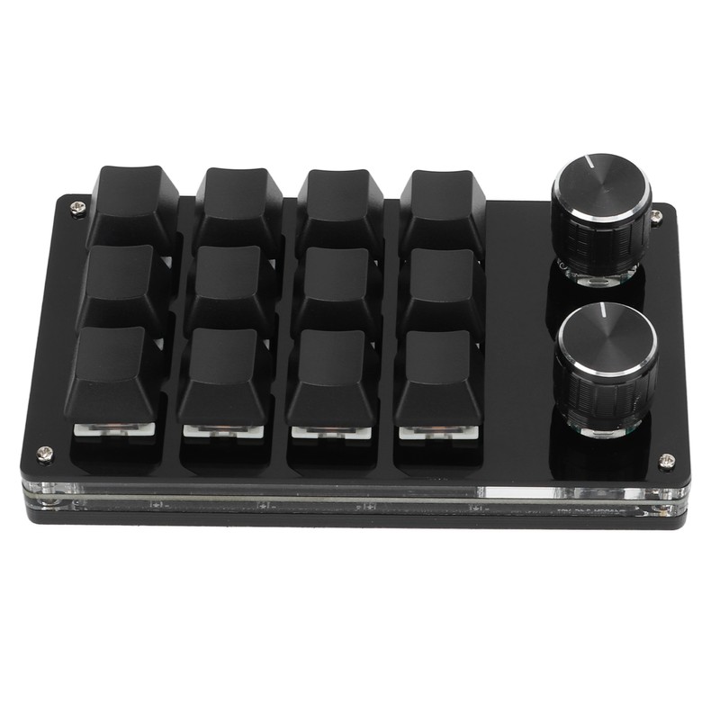 One Handed Macro Mechanical Keyboard 12 Key Multifunction DIY Programmable