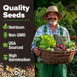 HOME GROWN HOME GROWN 12 Fall Vegetable Seeds - USA Heirloom Non GMO Fall & Winter Vegetable Seeds for Planting Home Garden: Beets, Broccoli, Cabbage, Kale, Onion, Peas, Pumpkin, Turnip, Lettuce & More