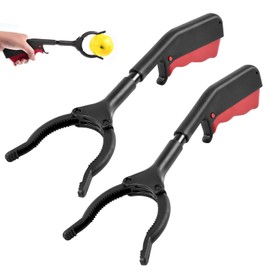 DIELOVEHUA Pack of 2 Children's Grab Tongs, Grab for Seniors, Short Rubbish Grabber, Multifunctional Rubbish Tongs, Waste Collector, Portable Waste Collection Tongs
