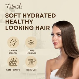 Barra de champú de aceite de coco, barra de champú natural para el cabello, barra de champú sólido hidratante para cabello seco y opaco, sin plástico,
