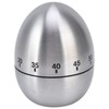 Cooking Timer Egg Shaped Clear Scale Design Manual Mechanical 60