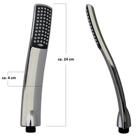 Shower Shower Shower Head Shower Hose 200 cm with Wall Connection with Shower Holder