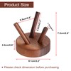 Softball Holder Wooden Baseball Stands for Display,3.2"x3.2"x 2.8"