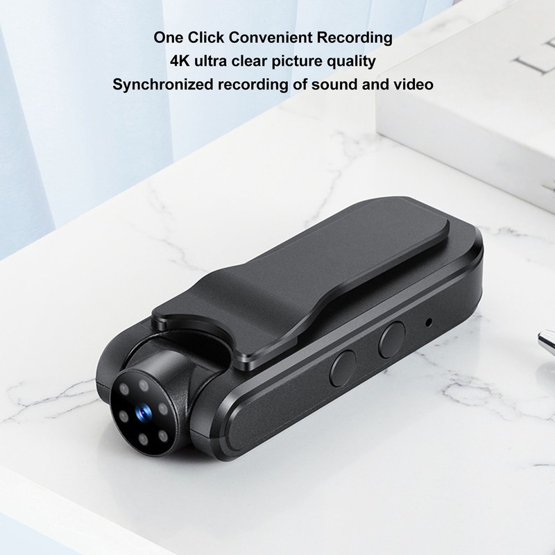 Mini Wearable Camera 1080P Night Vision Rechargeable Motion Detection HD