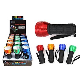 Diamond Visions Max Force 08-1513 28 LED with Rubber Handle Super Bright Flashlight in Assorted Colors (1 Flashlight)