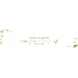 My Wonderful Labels 100 Vines Wedding Anniversary Engagement Party Water Bottle labels Birthday