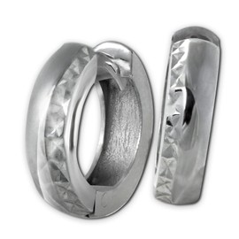 SilberDream SDO392J Women's Jewellery 925 Silver Hoop Earrings 14 mm Shiny Silver Hoop Earrings, Sterling Silver, No Gemstone