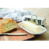 Fox Run Stainless Steel Double Butter Dish With Lid, 2