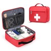 Gatycallaty First Aid Bag Empty Emergency Treatment Medical Bags Multi-Pocket