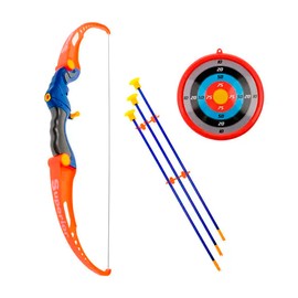 OLEOCA Archery Set for Kids — Toy Bow and Arrow Set with Target & Suction Cup Arrows – Indoor & Outdoor Activity, Gift for Boys Ages 3+
