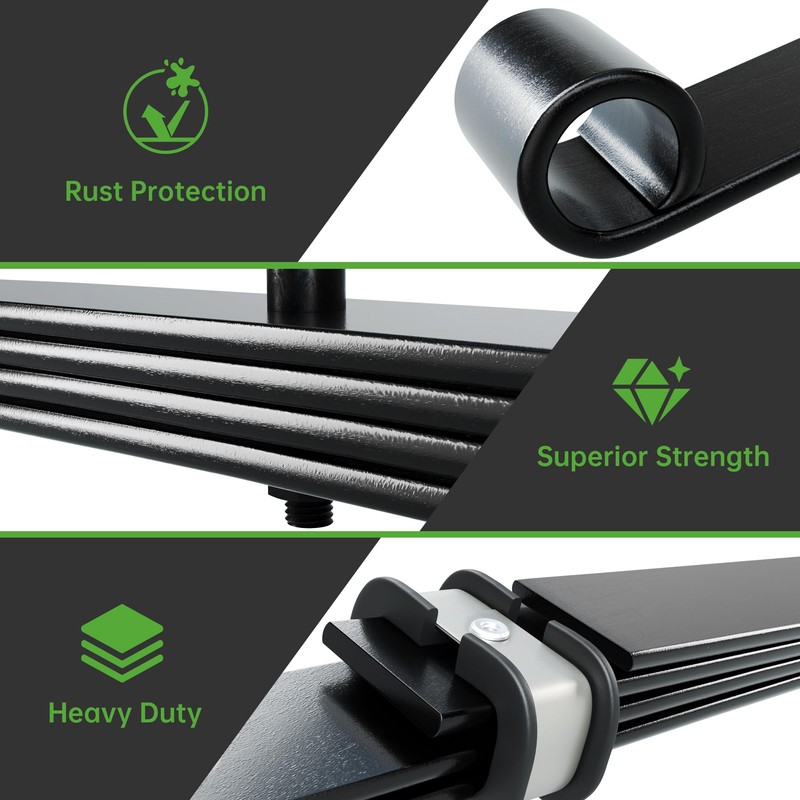 10L0L Golf Cart Heavy Duty Rear Leaf Spring Kit 4-Leaf
