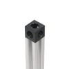 Zeberoxyz 8PCS Black Corner Bracket Cube with Screws 2020Series for
