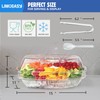 LIMOEASY Chilled Veggie Tray, 15 Inch Clear Party Platter with