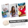VILLFUL Natural Roving Wool Fiber for Needle Felting Soft Felting