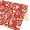 Kraft Christmas Wrapping Paper 9 Sheets Eco Friendly 100gsm Assorted