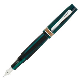 Monteverde USA Giant Sequoia Fountain Pen, Fine Stainless Steel JoWo Nib, High-End Green Resin, Polished Chrome Trim, Luxury Gift Box Included