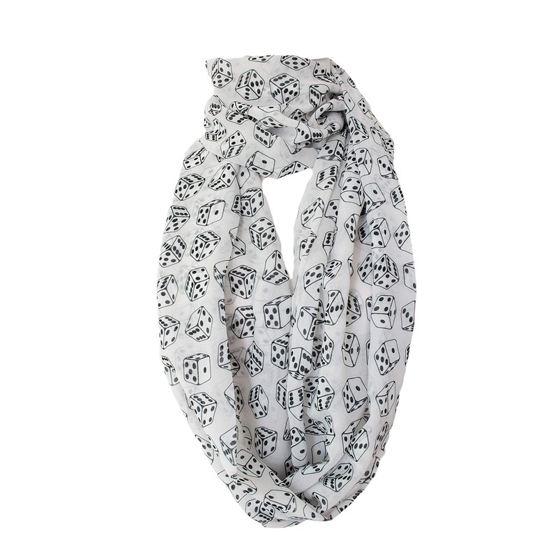 Etwoa Dice Infinity Circle Loop Scarf