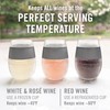 HOST Freeze Wine Glasses with Lids, Insulated Cooling Cups with