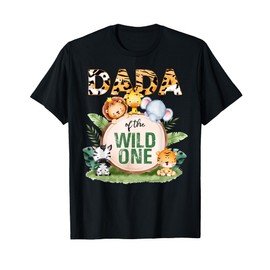 Dada Of The Wild One 1st Birthday Safari Family Matching T-Shirt