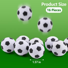 Mini Football, Pack of 16 Mini Sports Balls, Football, Small Stress Ball, Children's Softball, Football Softballs, Stress Balls, Foam Balls, Anti-Stress Ball for Game Prizes, Party Favours