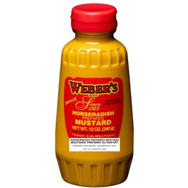 Buffalo's Own Weber's Brand Horseradish Mustard Squeeze Bottle 12oz. by Weber's