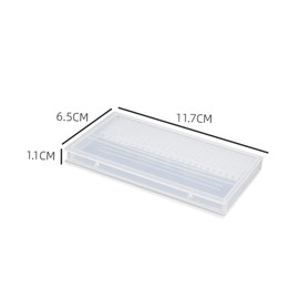 FOMIYES 4pcs Manicure Sanding Head Storage Box for Nail Drill Bits Organizer Plastic Clear Display Case