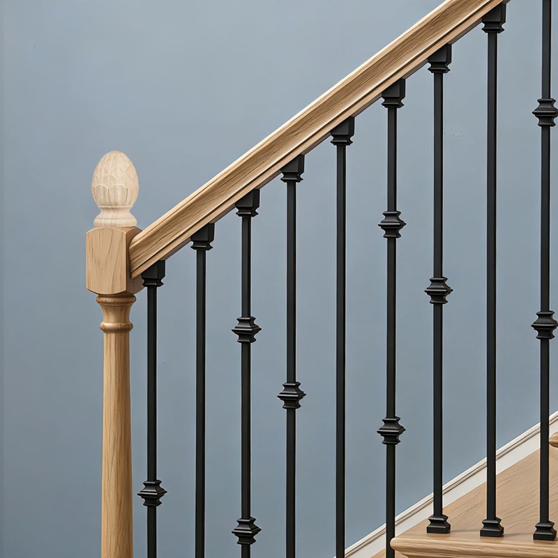 Pineapple Wood Finial for Stair Post, Wood Pineapple Finial