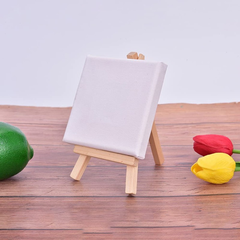 Canvas Board 8 Pcs Square Canvas Mini Canvas Painting Board