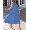 HAEOF Women's 2024 Summer Maxi Dress Casual Tiered Flowy Long