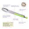 Cuchillos Kit 4 Pinzas De Cocina De Acero Inoxidable Para