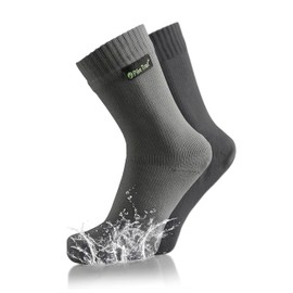 Pike Trail - Breathable, Waterproof Socks Ideal Hiking, Trekking, Wading, Fishing and Camping Essentials - [Overcast Grey/S]
