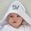 Azeeda 'Cute Snow Leopard' Baby Hooded Towel (HT00037743)
