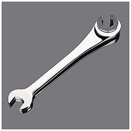 TopHomer 10mm Tubing Ratchet Wrench Ratchet Double Open End Flare Nut Wrench Chrome Vanadium Steel Fixed Head Ratchet Wrench