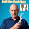 2pcs Bald Man’s Comb, Funny Bald Man’s Comb and Brush